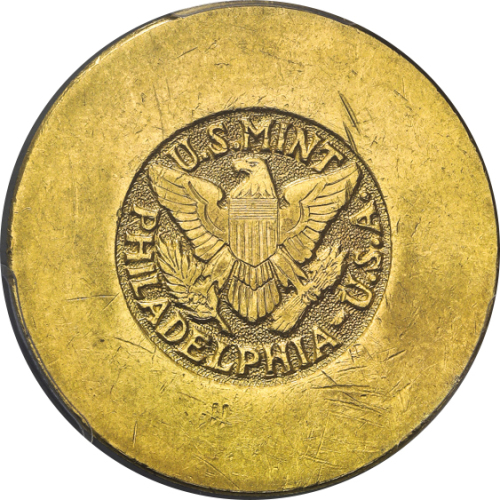 USA アメリカ合众国 4Saudi Pounds ND(1945~46) PCGS-MS61 AU