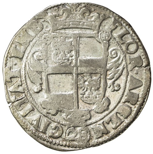 World Coins - Europe，EMDEN: AR 28 stüber (19.50g), ND (1624-1637), KM-10, Dav-508, crowned arms , sp