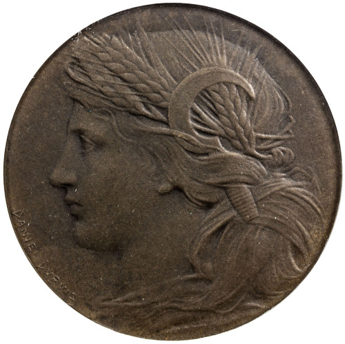 US Coins, Tokens & Medals，UNITED STATES:1904, bronze medal, H-30-270, NGC graded MS65, Louisiana Pur