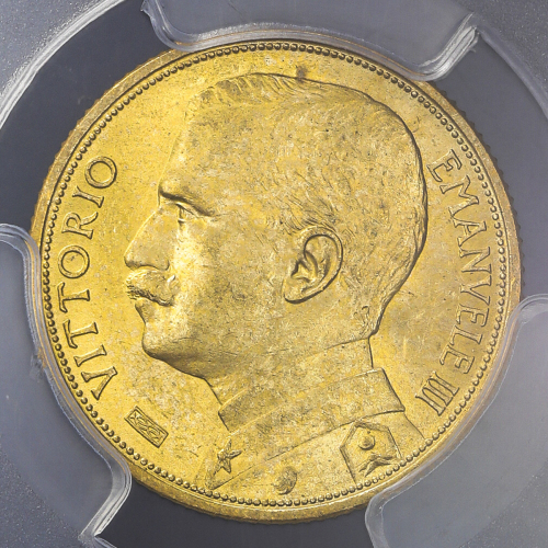 ITALY Kingdom 统一王国 20Lire 1912R PCGS-MS63 UNC