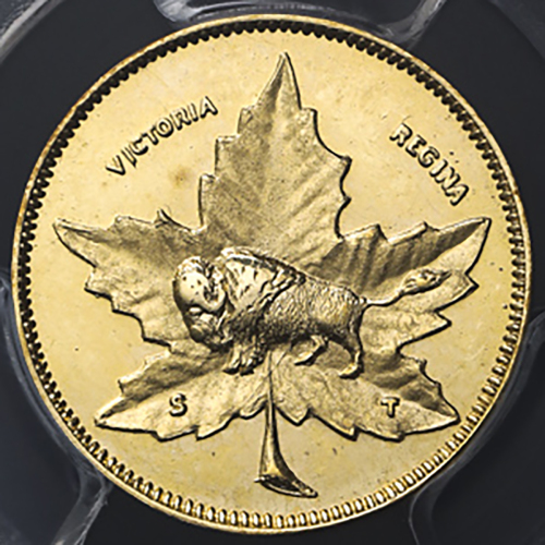 CANADA カナダ Dollar 1898  PCGS-MS61 AU/UNC