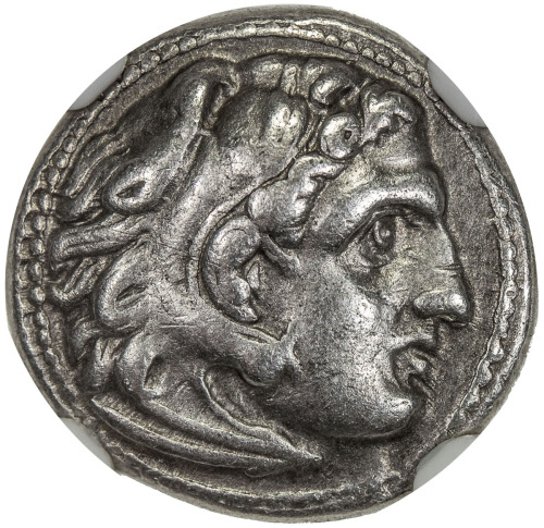 Ancient - Greek，MACEDONIA: Philip III, 323-317 BC, AR drachm, bust of Heracles right in lions skin ,