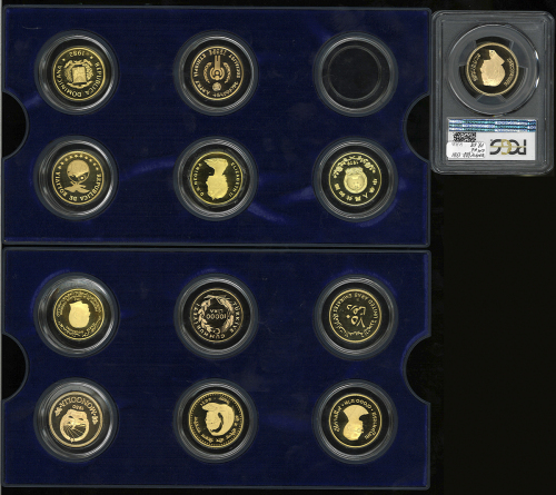 Lot of Asia&African  coins アジア・アフリカのコイン UNICEF国际児童年Proof Set 1979~82 オリジナ儿ケース付 with original case Pr