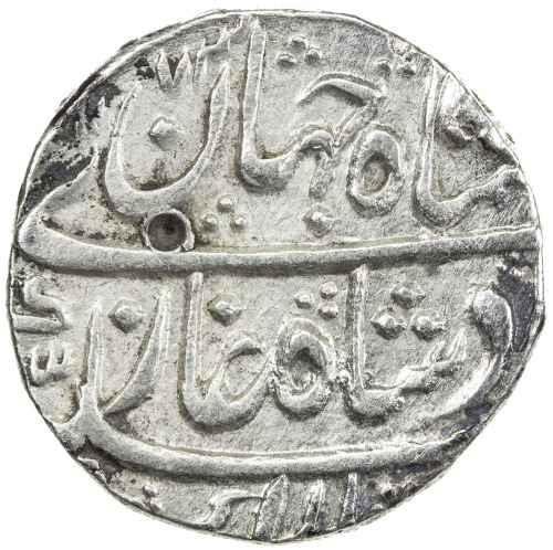 India - Mughal Empire，MUGHAL: Shah Jahan III, 1759-1760, AR rupee (11.31g), Maha Indrapur, AH1173 ye