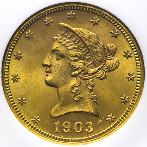 USA アメリカ合众国 10Dollars 1903S  NGC-MS64 UNC+