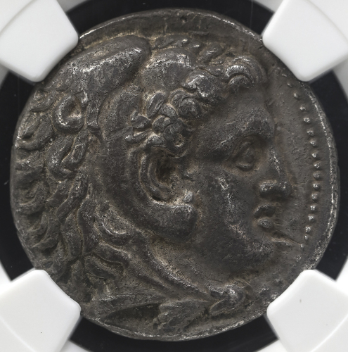 Kingdom of Macedon マケドニア王国 AR Tetradrachm Philip III フィリッポス3世 323~317BC NGC-AU“Strike5/5 Surface3/5“
