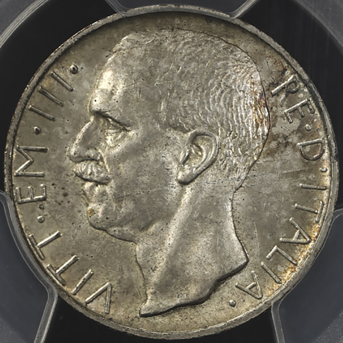ITALY Kingdom 统一王国 10Lire 1930R PCGS-MS62 -UNC