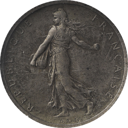 FRANCE 3rd Rep 第三共和政(1870~1940) Franc 1898 NGC-PF63 Matte マット Proof UNC