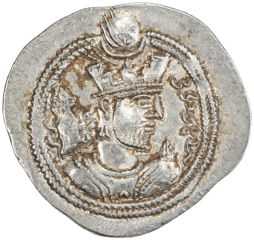 Ancient - Near East，SASANIAN KINGDOM: Valkash, 484-488, AR drachm (4.10g), GD (Jayy), ND, G-178, SMS