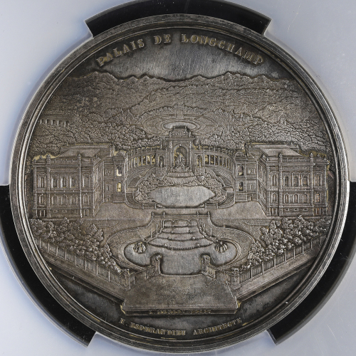 FRANCE Napoleon III ナポレオン3世(1852~70) AR Medal 1865 PCGS-SP62 AU~UNC