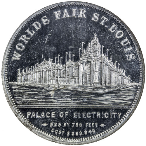 US Coins, Tokens & Medals，UNITED STATES:[1904], aluminum medal, H&K-319, NGC graded MS64 CPL, 