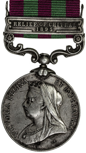 World Coins - Europe，GREAT BRITAIN: Victoria, 1837-1901, AR military medal, The India Medal, veiled 