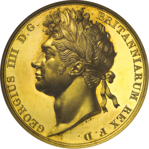 GREAT BRITAIN George IV ジョージ4世(1820~30) AV Medal 1821 NGC-PF62 Cameo Proof -UNC