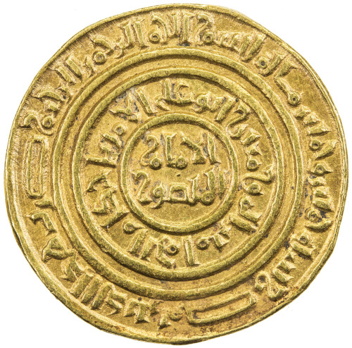 Islamic - Spain & North Africa，FATIMID: al-Âmir al-Mansur, 1101-1130, AV dinar (4.13g), Misr, AH505,