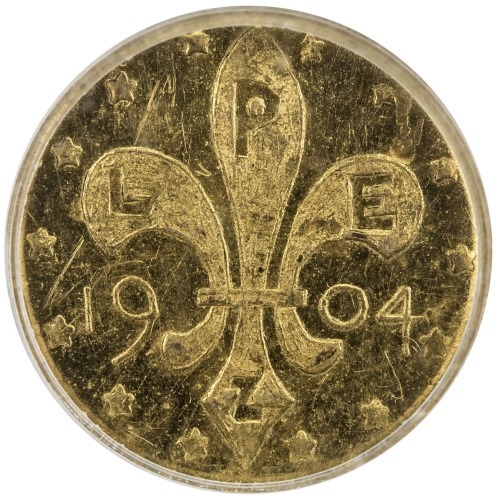 US Coins, Tokens & Medals，UNITED STATES:1904, gold ½ dollar, H-61-330, NGC graded MS64, Louisiana Pu