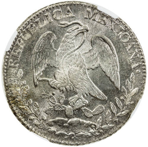 World Coins - The Americas，MEXICO: Republic, AR 8 reales, 1832-Pi, KM-377.12, assayer JS, nice early