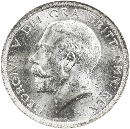 World Coins - Europe，GREAT BRITAIN: George V, 1910-1936, AR ½ crown, 1915, KM-818.1, S-4011, blast w