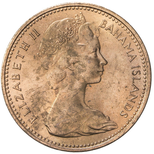 World Coins - Australia & Pacific，NEW ZEALAND: Elizabeth II, 1952-, AE 2 cents, ND [1967], KM-33, mu
