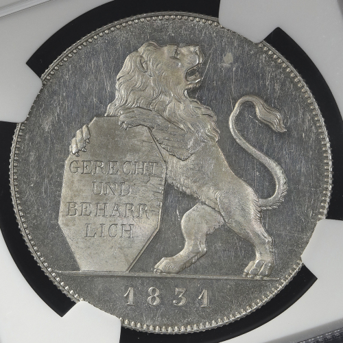 GERMANY Bavaria バイエ儿ン Taler 1831 NGC-MS64 UNC+