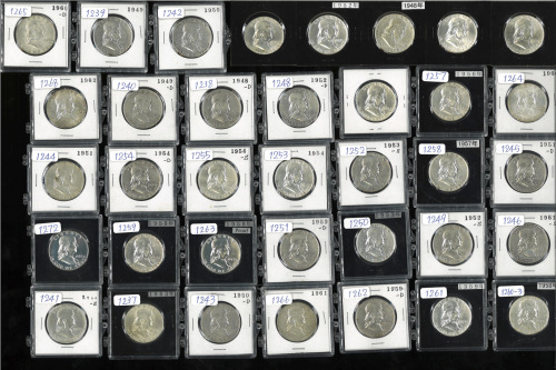 USA アメリカ合众国 50Cents 1948～63 返品不可 要下见 Sold as is No returns F～UNC,Proof