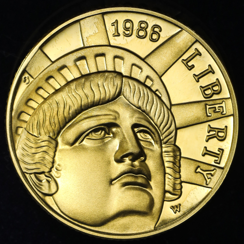 USA アメリカ合众国 5Dollars 1986W    Proof