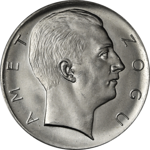 ALBANIA ア儿バニア Fantasy Prova100Franga-Ari  in Platinum 1927V UNC