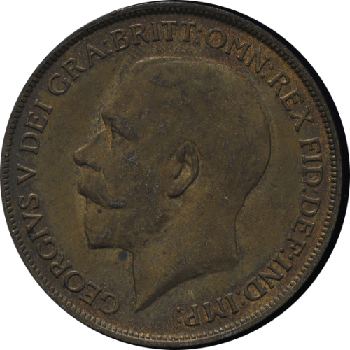 GREAT BRITAIN George V ジョージ5世(1910~36) Penny 1912H AU