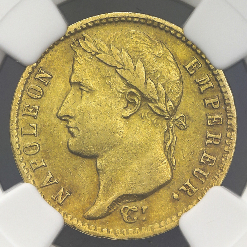 FRANCE Napoleon I ナポレオン1世(1802~15) 20Francs 1811A NGC-AU58 EF+