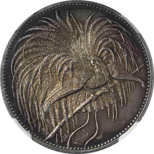 GERMAN NEW-GUINEA ドイツ领ニューギニア 2Mark 1894A  NGC-PF61 縁に小伤あり Proof UNC+