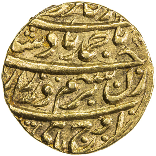 Islamic - Central Asia & Afghan，DURRANI: Ahmad Shah, 1747-1772, AV mohur (10.74g), Shahjahanabad (=D