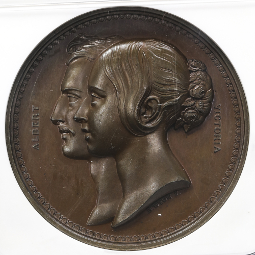 GREAT BRITAIN Victoria ヴィクトリア(1837~1901) AE Medal 1840 NGC-MS65BN UNC+