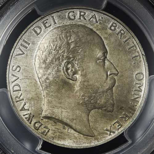 GREAT BRITAIN Edward VII エドワード7世(1901~10) 1/2Crown 1902  PCGS-PR63 Matte マット Proof UNC