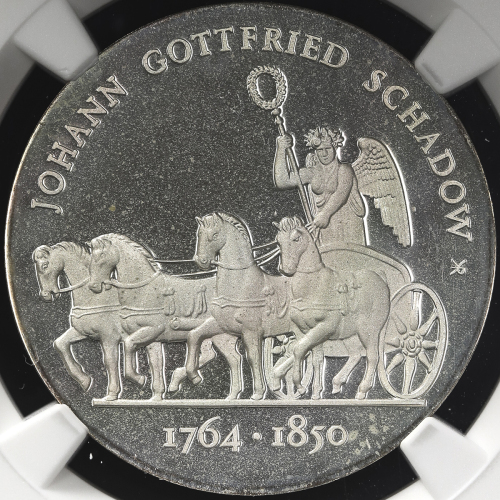 GERMANY Democratic Rep 东ドイツ 10Mark 1989A  NGC-PF66 Ultra Cameo Proof