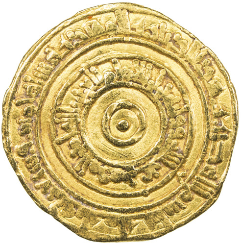 Islamic - Spain & North Africa，FATIMID: al-Aziz, 975-996, AV dinar (4.12g), al-Mahdiya, AH375, A-703