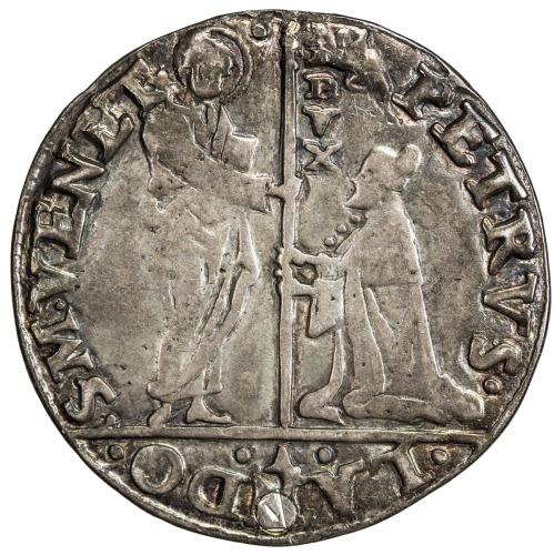 World Coins - Europe，VENICE: Pietro Lando, 1539-1545, AR lira mocenigo (5.87g), Paol-5, PETRVS LANDO