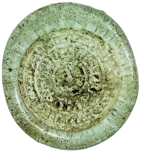 Islamic - Spain & North Africa，FATIMID: al-Âmir al-Mansur, 1101-1130, glass jeton/weight (3.01g), AH