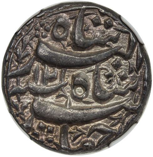 India - Mughal Empire，MUGHAL: Jahangir, 1605-1628, AR rupee, Qandahar, AH1026 year 12, KM-142.2, lov