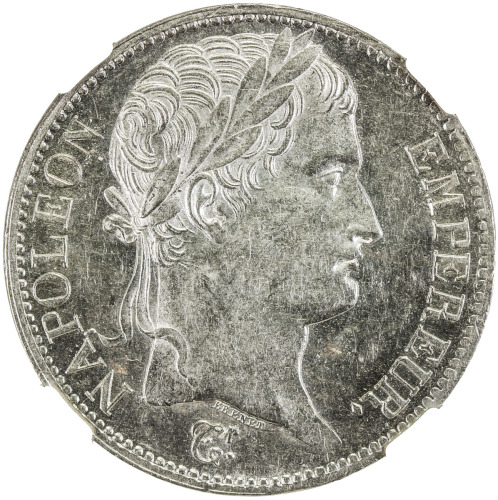 World Coins - Europe，FRANCE: Napeolon I, Emperor, 1804-1815, AR 5 francs, 1811-A, KM-694.1, NGC grad