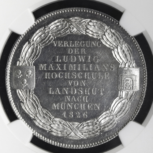 GERMANY Bavaria バイエ儿ン Taler 1826 NGC-MS61 AU