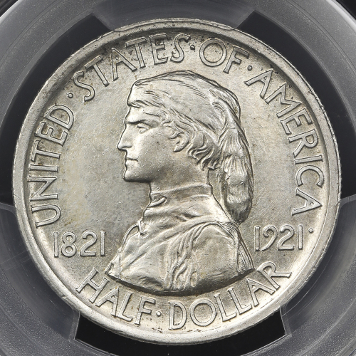 USA アメリカ合众国 50Cents 1921  PCGS-AU58  EF+