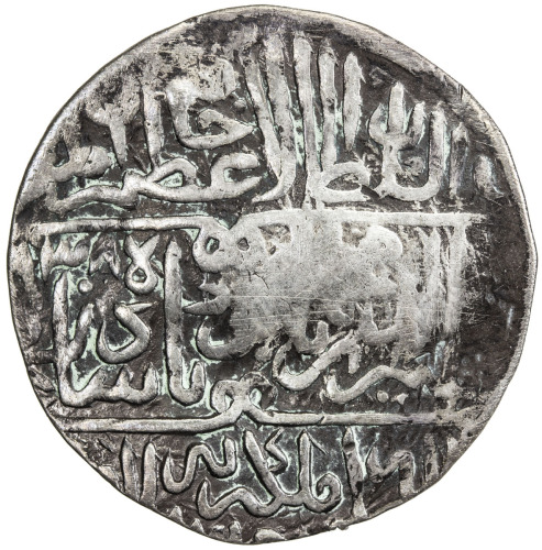 India - Mughal Empire，MUGHAL: Babur, 1526-1530, AR shahrukhi (4.68g), Lahore, AH938, AR-112, posthum