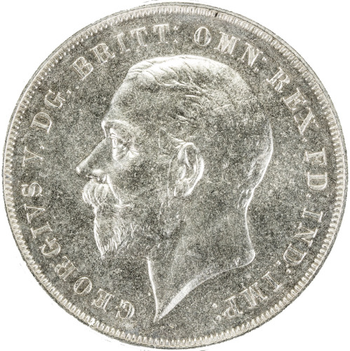World Coins - Europe，GREAT BRITAIN: George V, 1910-1935, AR crown, 1935, KM-842, S-4049, Silver Jubi