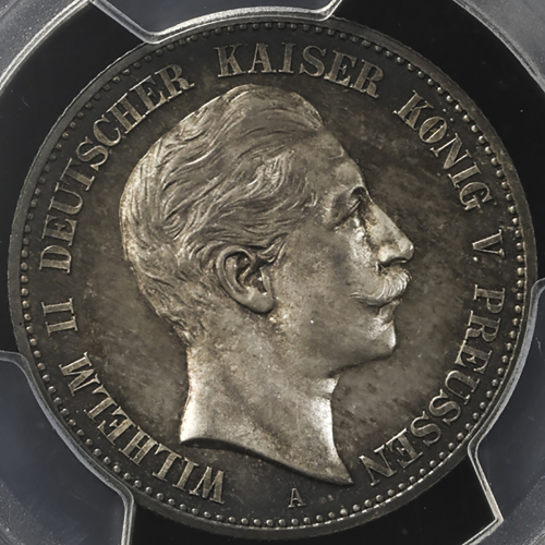 GERMANY Prussia プロイセン 2Mark 1898A PCGS-PR65 CAM トーン UNC~FDC