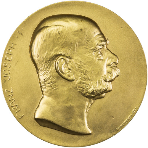 World Coins - Europe，AUSTRIA: Franz Josef I, 1848-1916, AE medal (231.4g), 1910, Hauser-3131, 90mm g