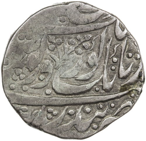 India - Princely States，SIKH EMPIRE: AR rupee (11.00g), Kashmir, VS1878, KM-46.3, Herrli-06.03, stan