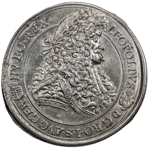 World Coins - Europe，HUNGARY: Leopold I, 1658-1705, AR thaler, Kremnitz, 1692, KM-214, Dav-3262, 48m