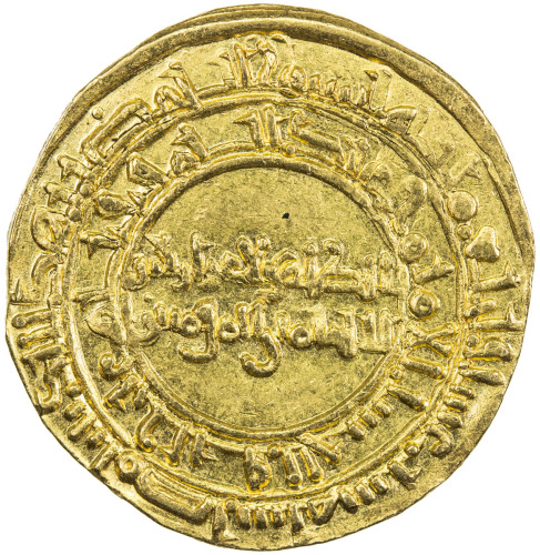 Islamic - Spain & North Africa，FATIMID: al-Zahir, 1021-1036, AV dinar (4.11g), Misr, AH416, A-714.1,