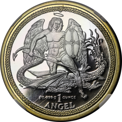 ISLE OF MAN マン岛 Angel 2011 NGC-PF70 Ultra Cameo ”wing” Proof