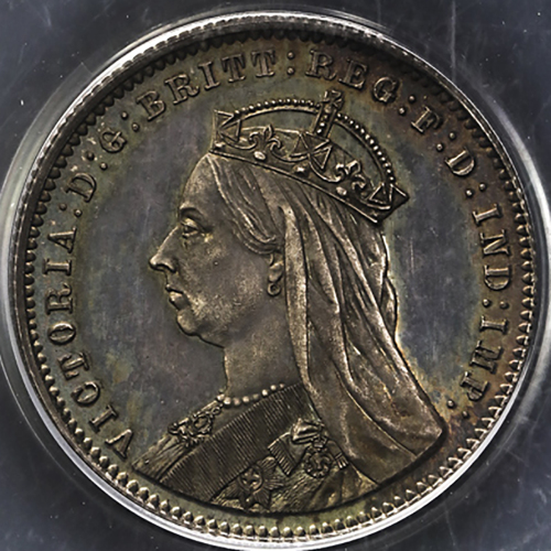 GREAT BRITAIN Victoria ヴィクトリア(1837~1901) Pattern Piefort Sovereign in Silver 1893 PCGS-PR63 トーン Proo