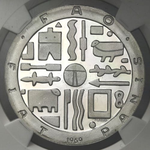 URUGUAY ウ儿グアイ 1000Pesos 1969SO NGC-PF66  Ultra Cameo Proof